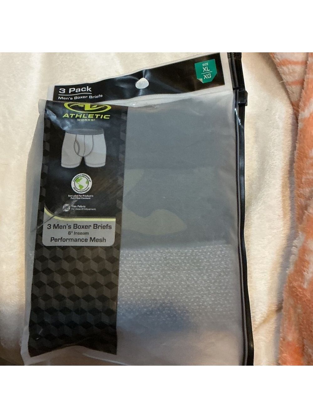 Athletic Works 3-pack of men's boxer brief men's size XL 40-42